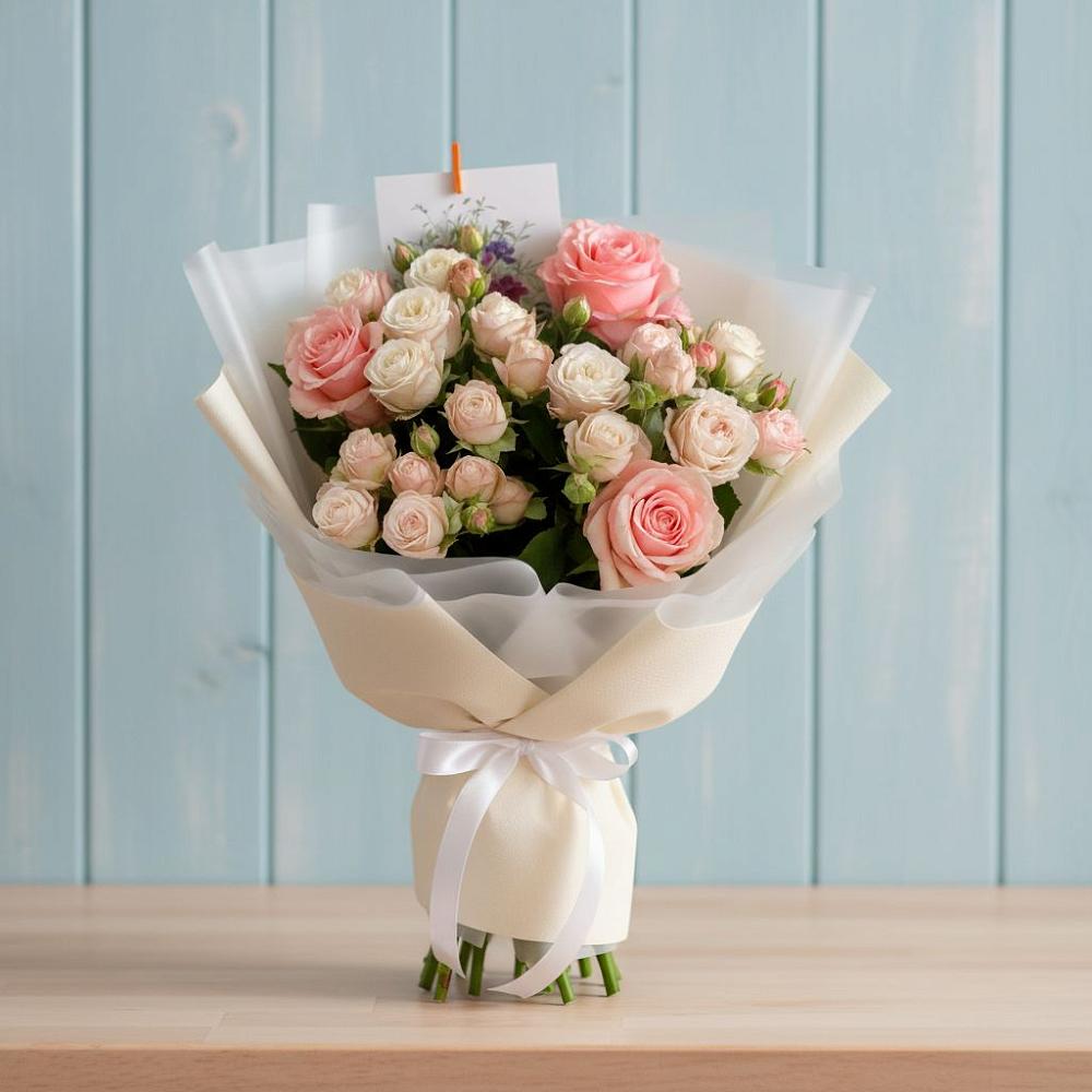 Букет цветов из: Розы в Адамий