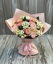 Букет цветов из:  Гвоздики, Розы и Хризантемы в Адамий