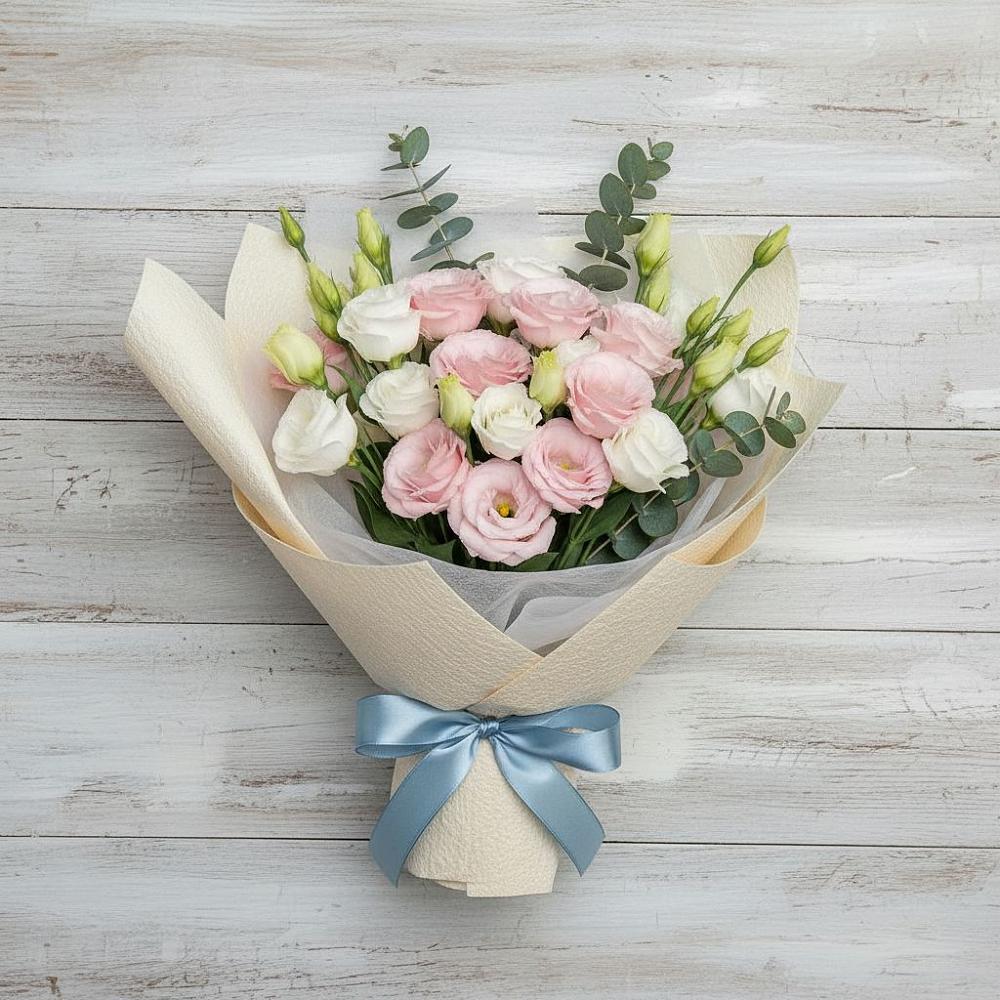 Букет цветов из: Лизиантусы в Адамий